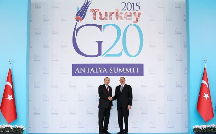 President Aliyev attended the working dinner hosted by the President of Turkey